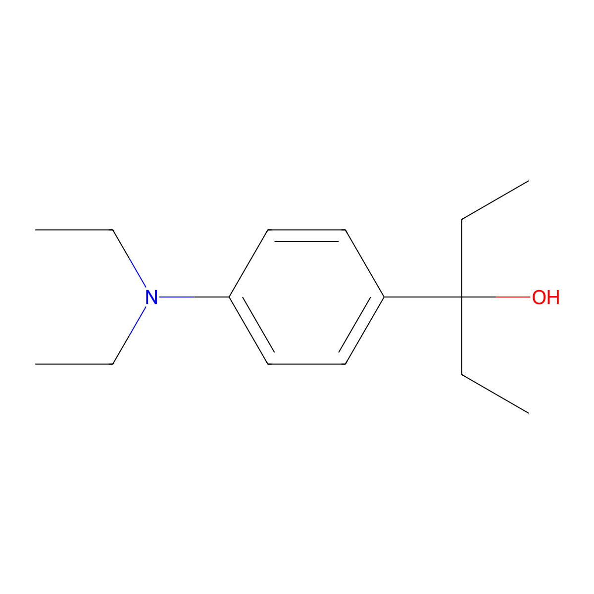 3-[4-(Diethylamino)phenyl]-3-pentanol molecular structure, CAS 1443328-16-2