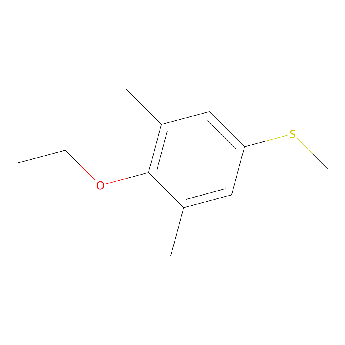4-Ethoxy-3,5-dimethylphenyl methyl sulfide molecular structure, CAS 1443328-18-4