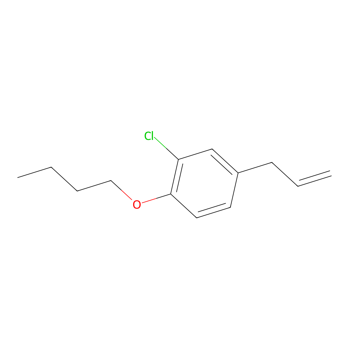 4-Allyl-1-butoxy-2-chlorobenzene molecular structure, CAS 1443328-21-9