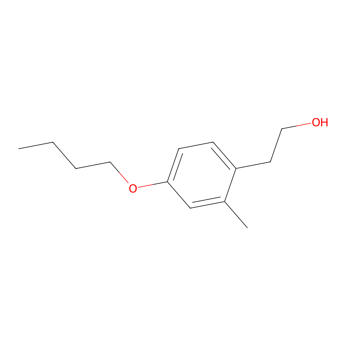 2-(4-Butoxy-2-methylphenyl)ethanol molecular structure, CAS 1443328-28-6