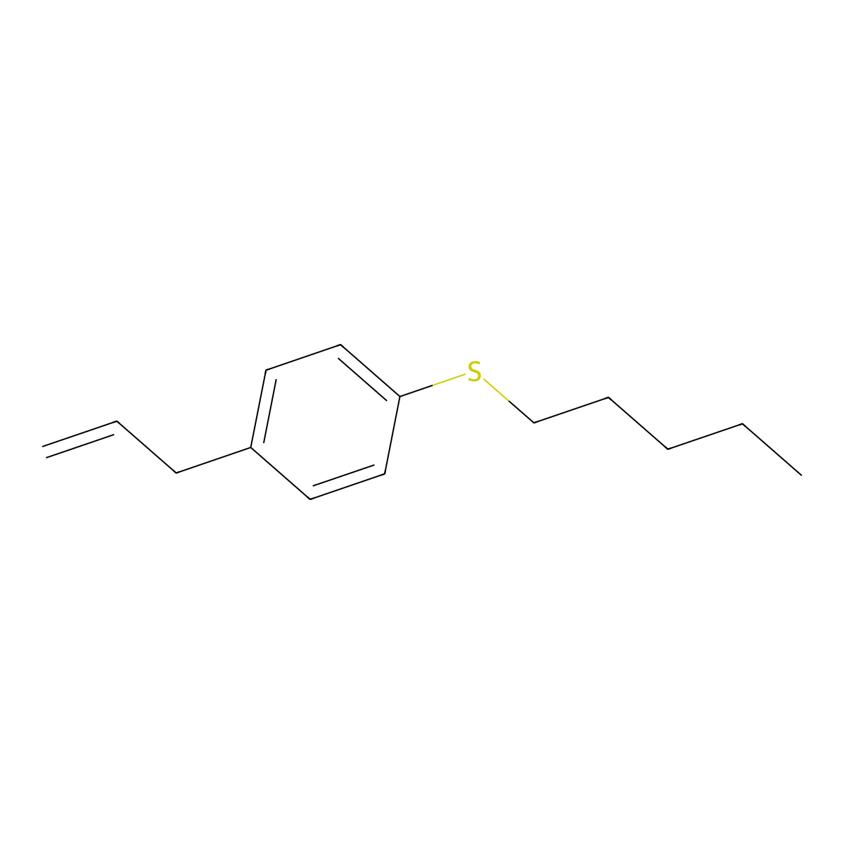 3-[4-(n-Pentylthio)phenyl]-1-propene molecular structure, CAS 1443328-42-4