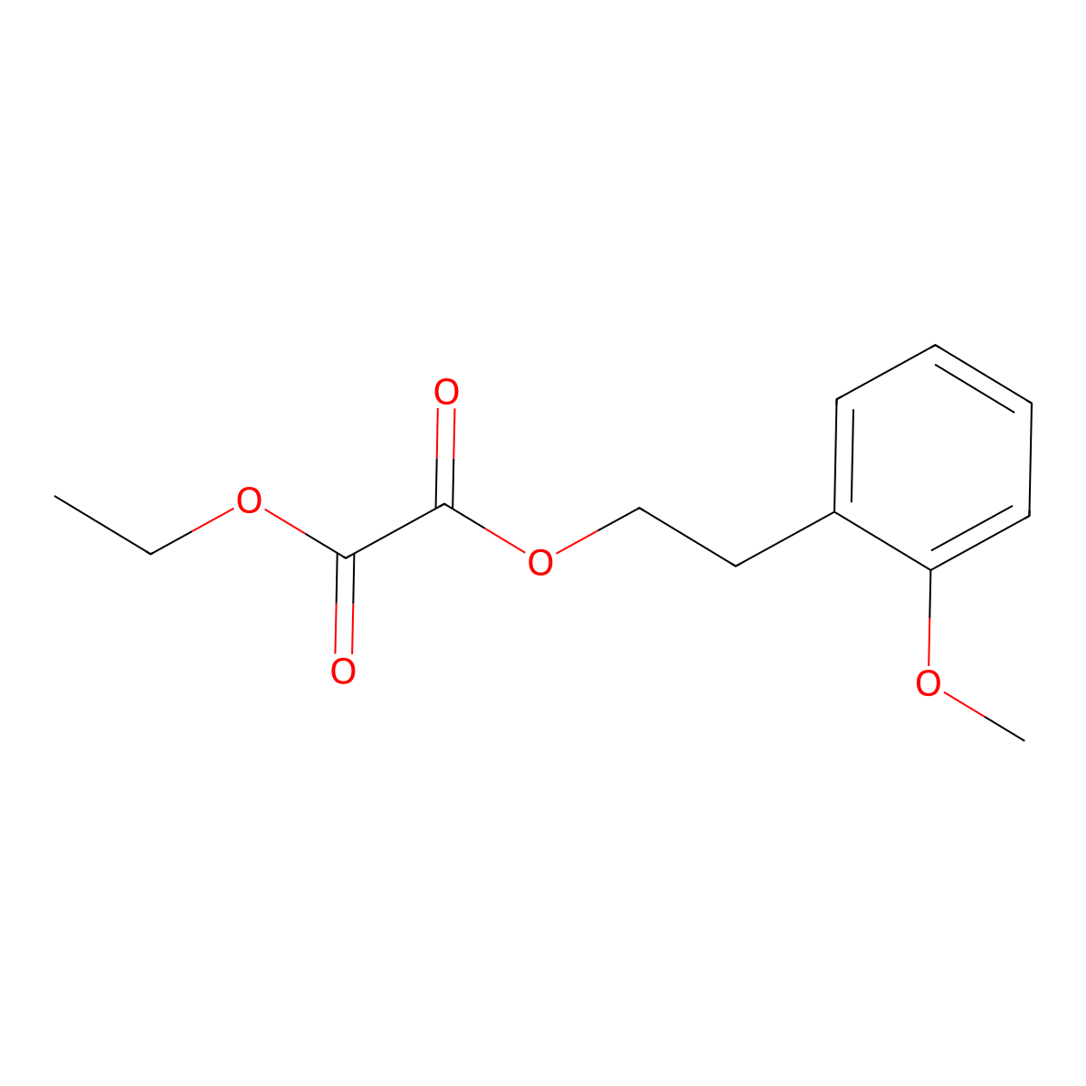 O2-Ethyl O1-[2-(2-methoxyphenyl)ethyl] oxalate molecular structure, CAS 1443328-45-7