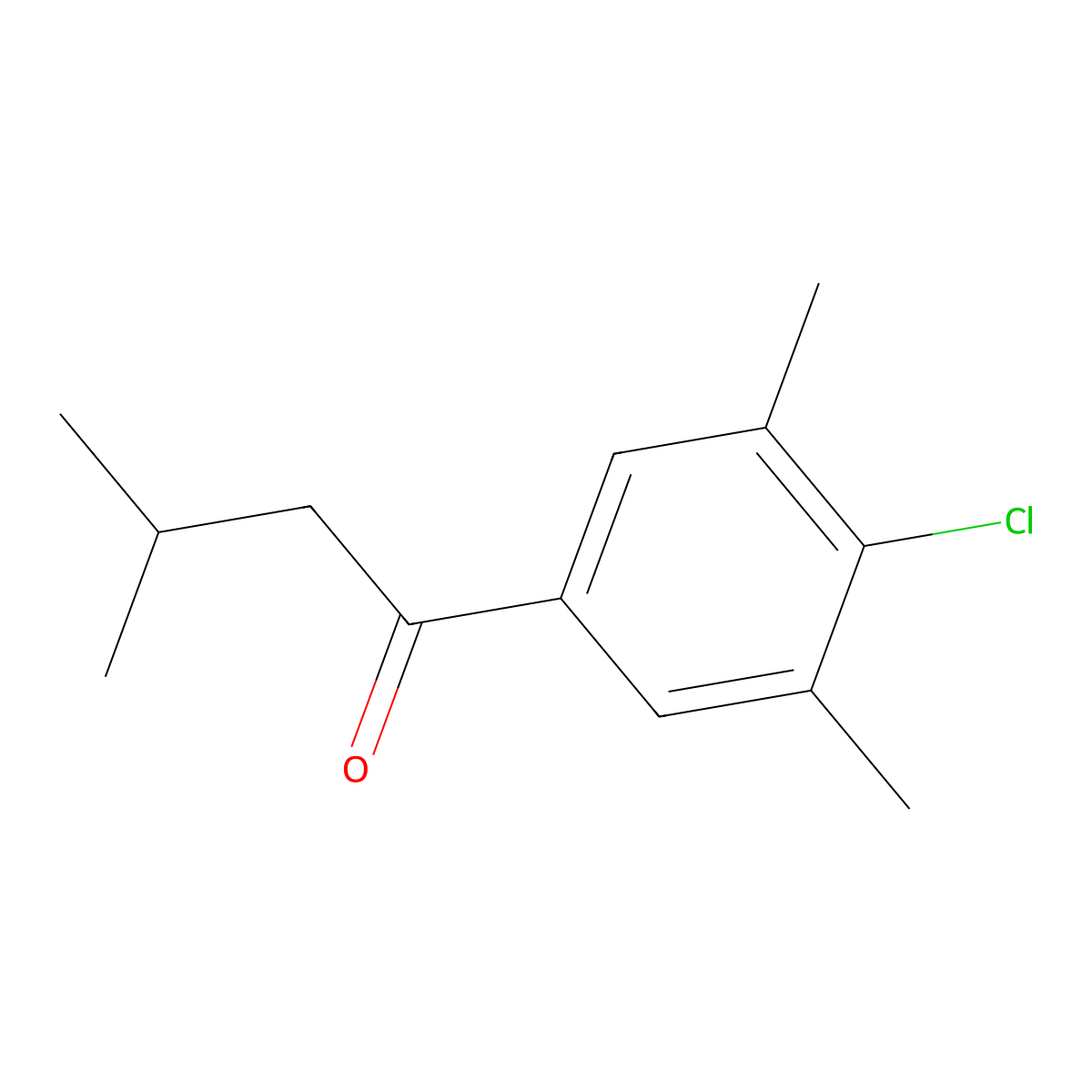 4'-Chloro-3,3',5'-trimethylbutyrophenone molecular structure, CAS 1443328-75-3