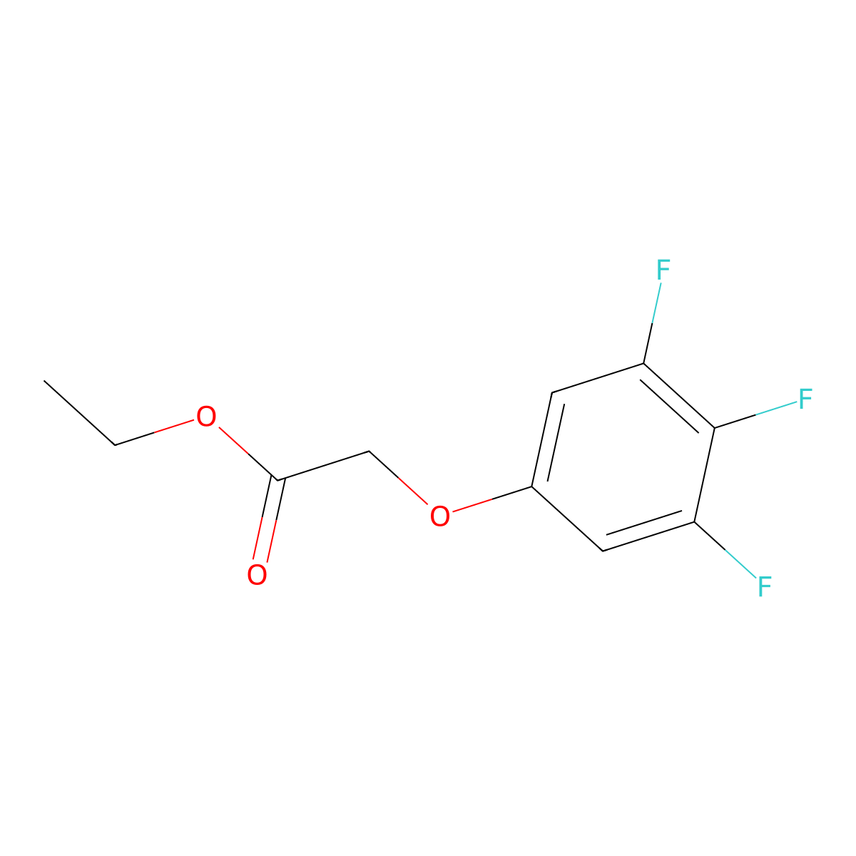 Ethyl 2-(3,4,5-trifluorophenoxy)acetate molecular structure, CAS 1443328-77-5