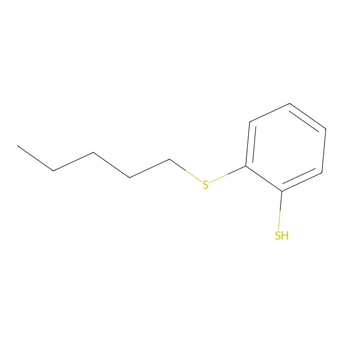 2-(n-Pentylthio)thiophenol molecular structure, CAS 1443328-97-9