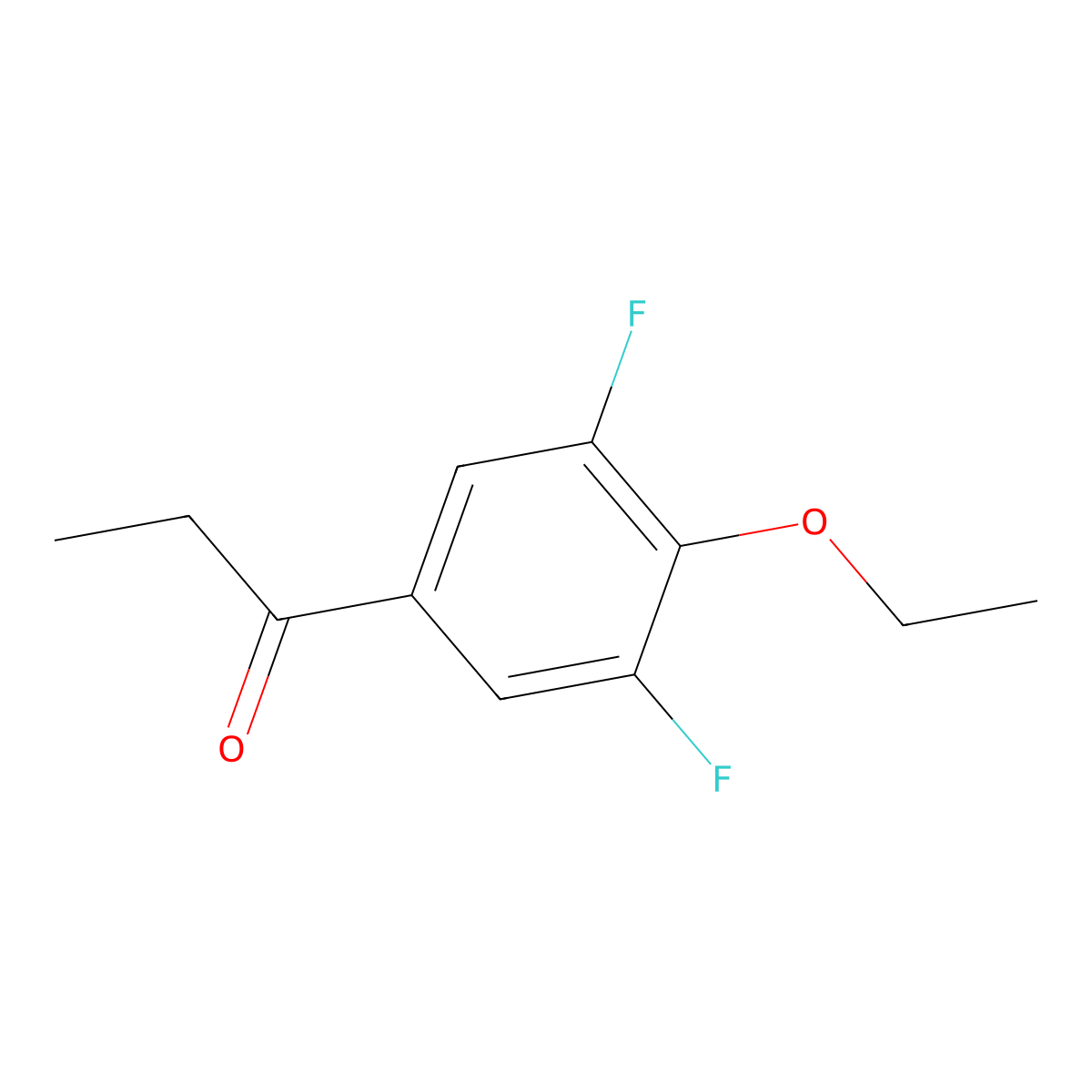 1-(4-Ethoxy-3,5-difluorophenyl)propan-1-one molecular structure, CAS 1443328-99-1