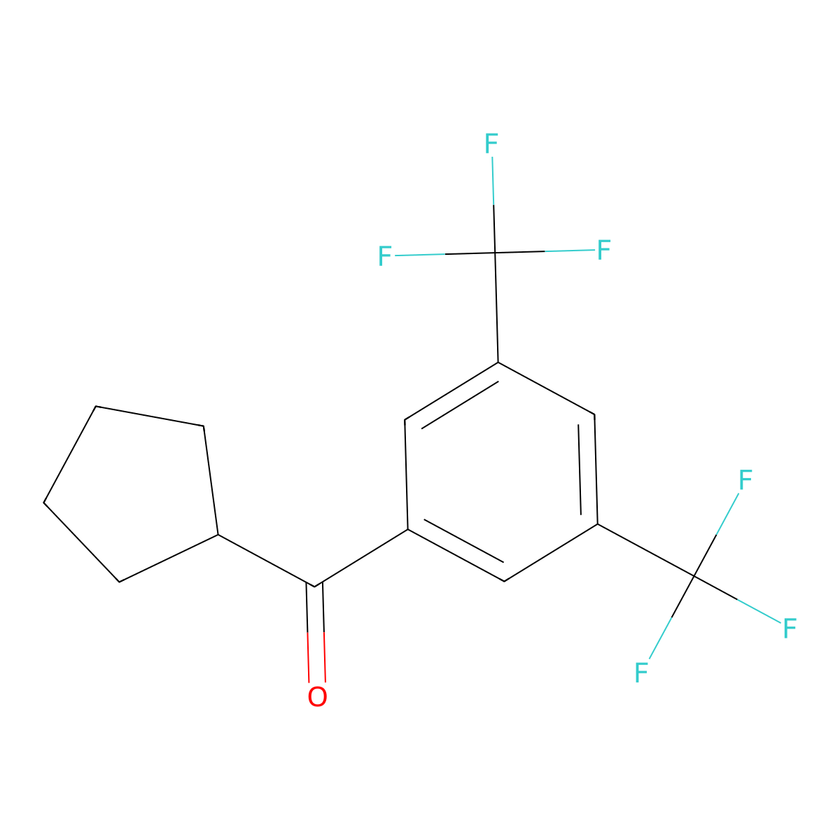 3,5-Bis(trifluoromethyl)phenyl cyclopentyl ketone molecular structure, CAS 1443329-43-8