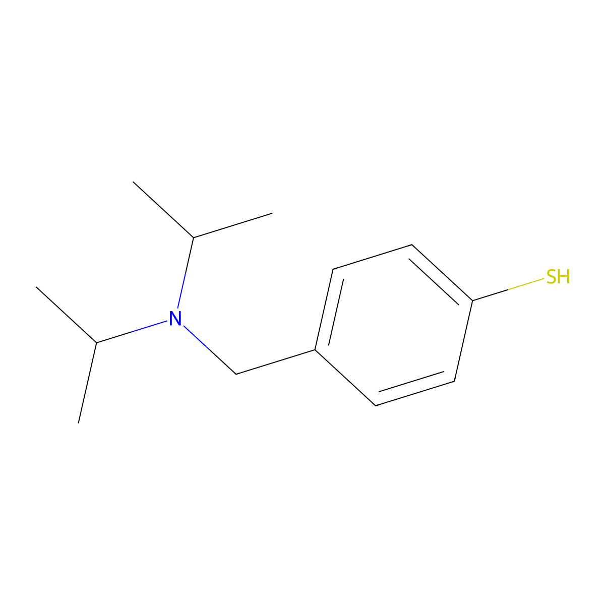 4-[(Di-iso-propylamino)methyl]thiophenol molecular structure, CAS 1443329-51-8