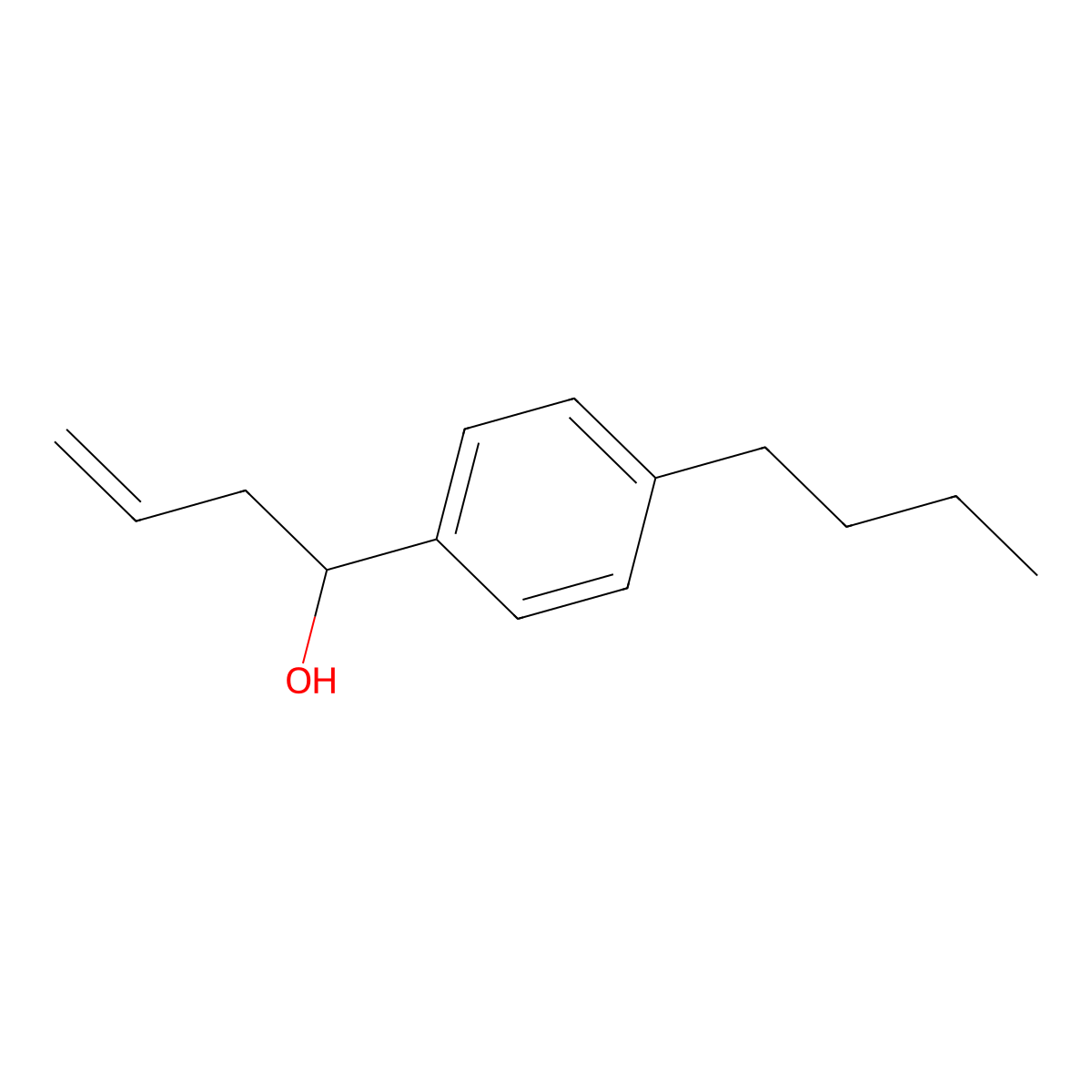 4-(4-n-Butylphenyl)-1-buten-4-ol molecular structure, CAS 1443329-53-0