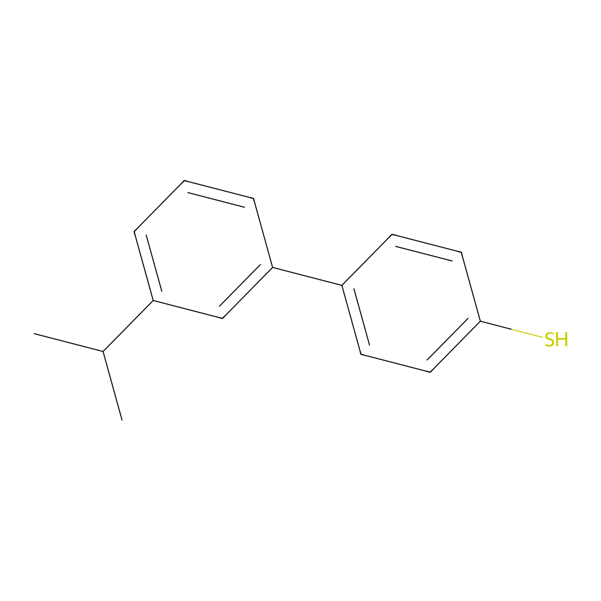 4-(3-iso-Propylphenyl)thiophenol molecular structure, CAS 1443329-76-7