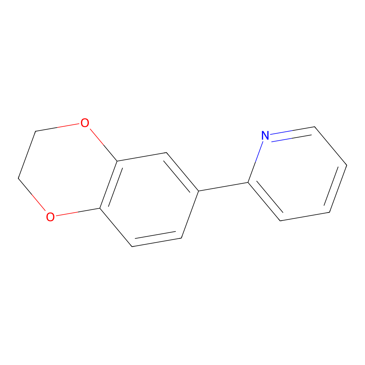 2-(2,3-Dihydrobenzo[b][1,4]dioxin-6-yl)pyridine molecular structure, CAS 1443330-65-1