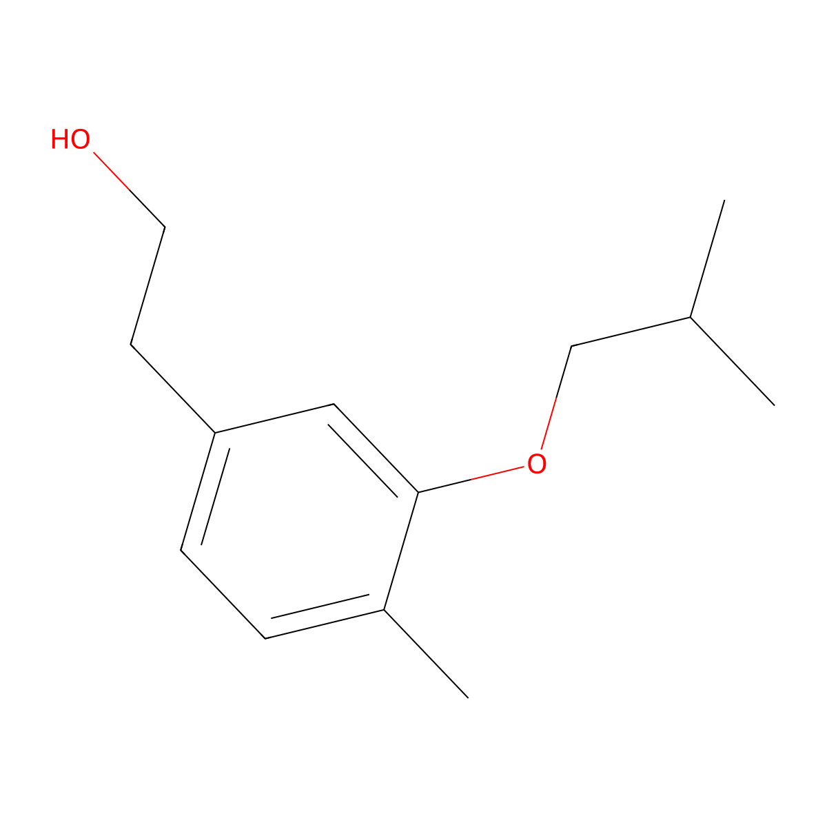 3-iso-Butoxy-4-methylphenethyl alcohol molecular structure, CAS 1443331-15-4