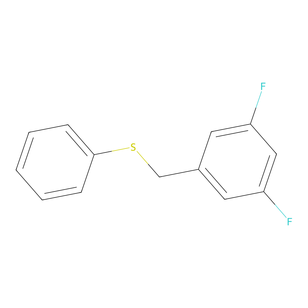1,3-Difluoro-5-(phenylsulfanylmethyl)benzene molecular structure, CAS 1443331-17-6