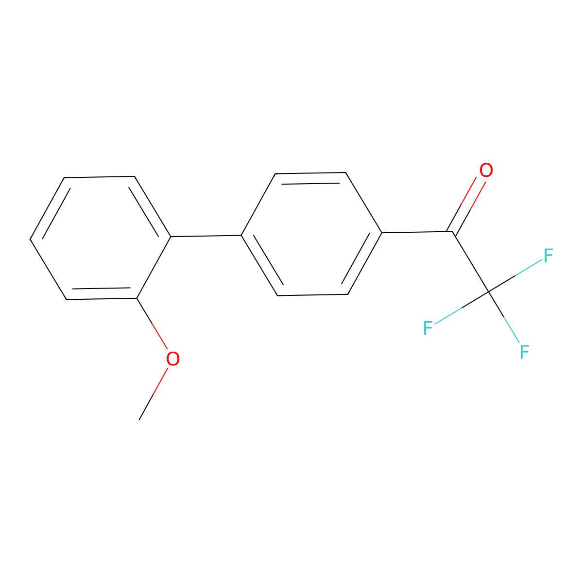 4'-(2-Methoxyphenyl)-2,2,2-trifluoroacetophenone molecular structure, CAS 1443331-45-0