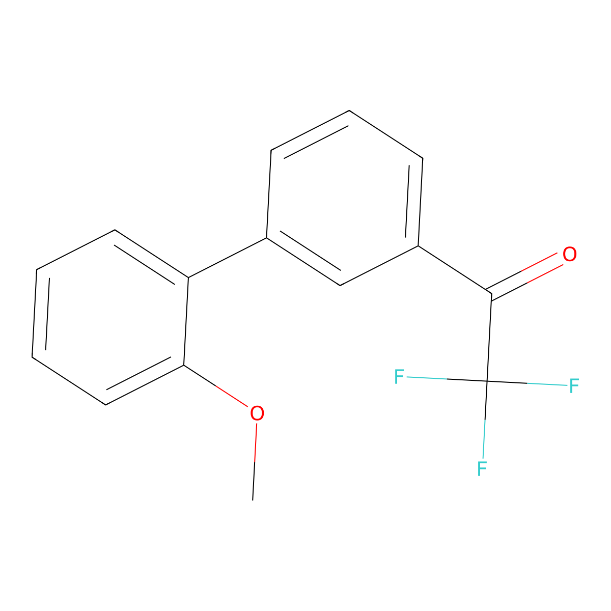 3'-(2-Methoxyphenyl)-2,2,2-trifluoroacetophenone molecular structure, CAS 1443332-13-5