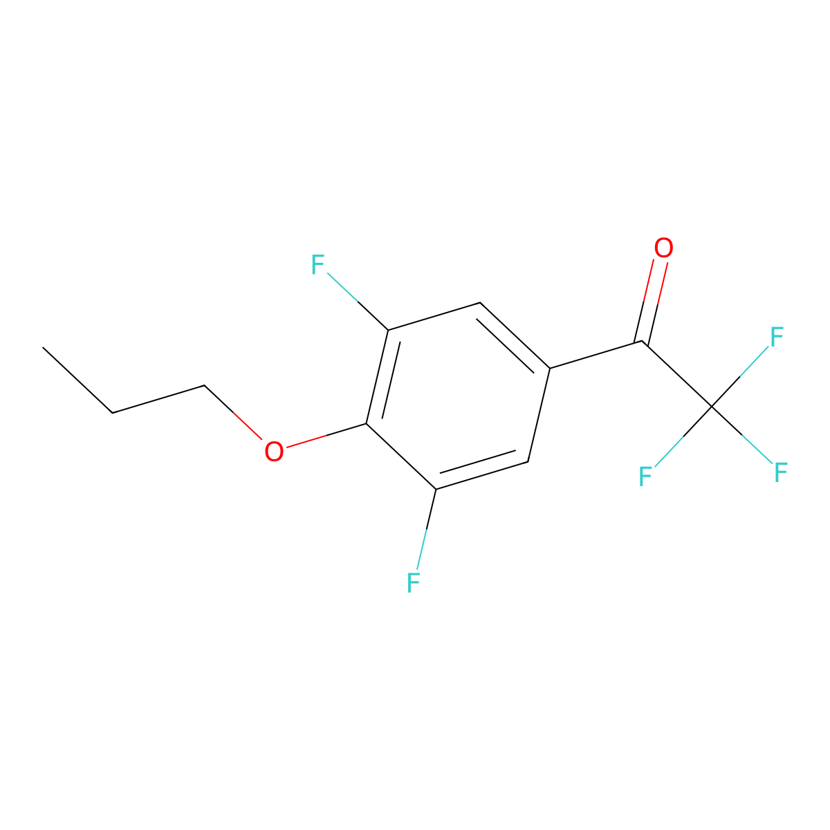 1-(3,5-Difluoro-4-propoxyphenyl)-2,2,2-trifluoroethanone molecular structure, CAS 1443332-21-5