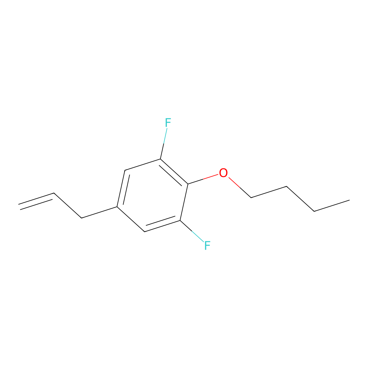 3-(4-n-Butoxy-3,5-difluorophenyl)-1-propene molecular structure, CAS 1443333-25-2