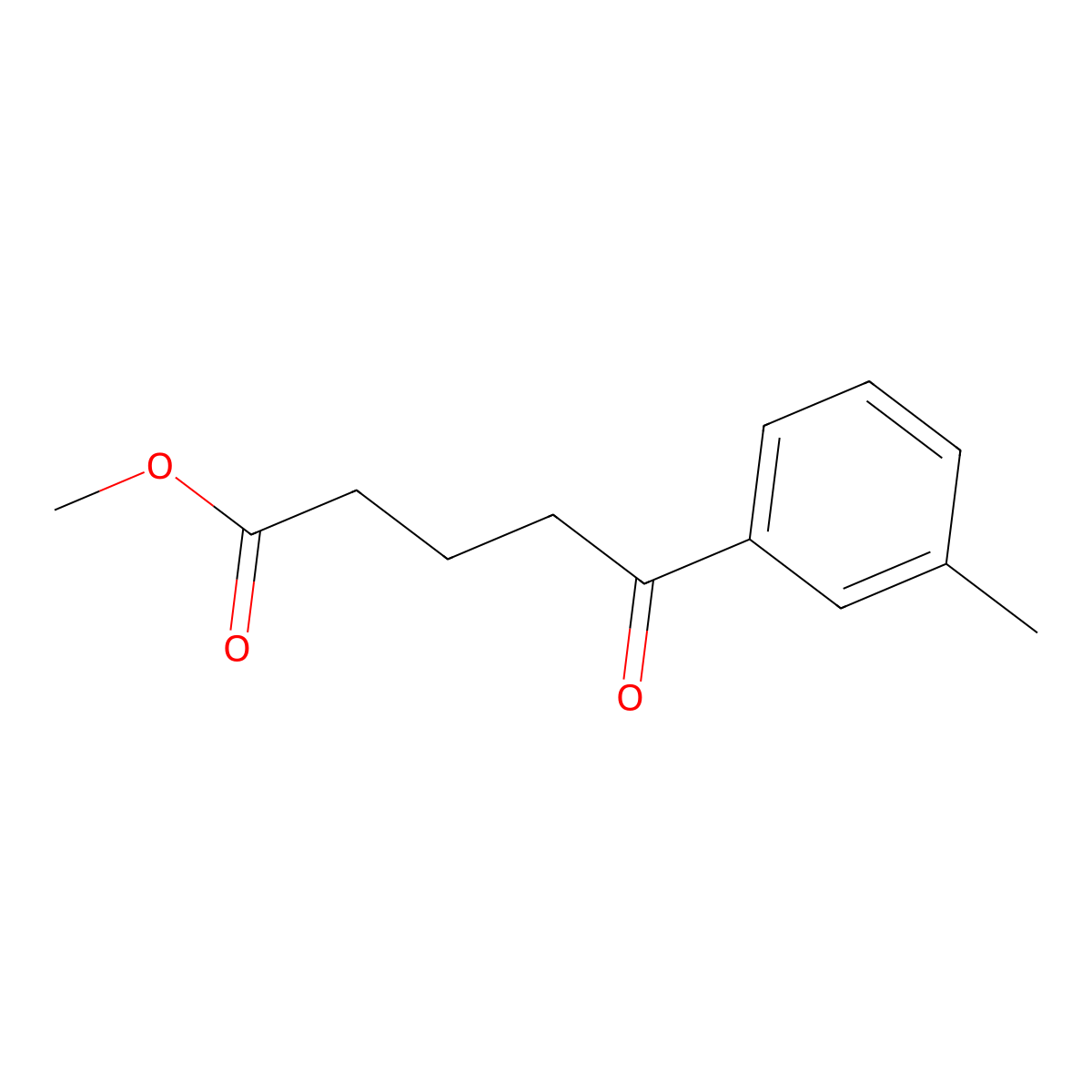 Methyl 5-(3-methylphenyl)-5-oxovalerate molecular structure, CAS 1443333-28-5