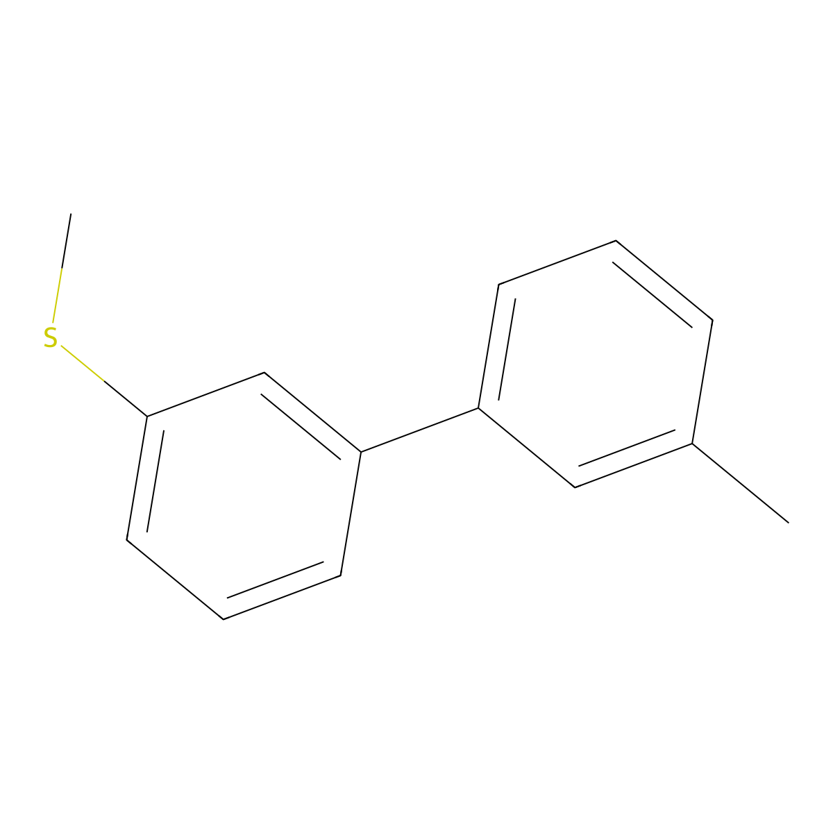 3-(3-Methylphenyl)phenyl methyl sulfide molecular structure, CAS 1443333-59-2