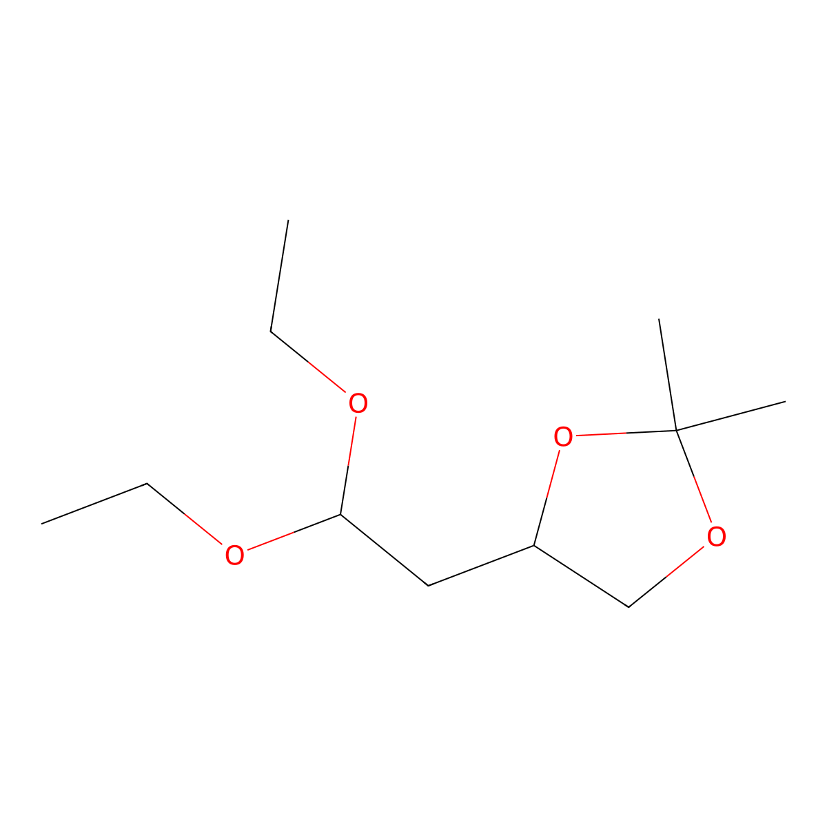 4-(2,2-Diethoxyethyl)-2,2-dimethyl-1,3-dioxolane molecular structure, CAS 1443333-87-6