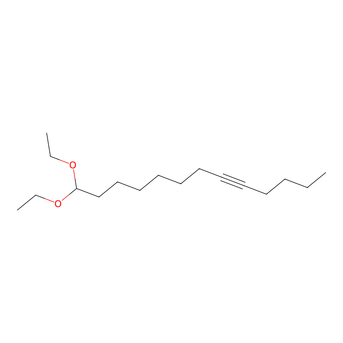 13,13-Diethoxytridec-5-yne molecular structure, CAS 1443334-56-2