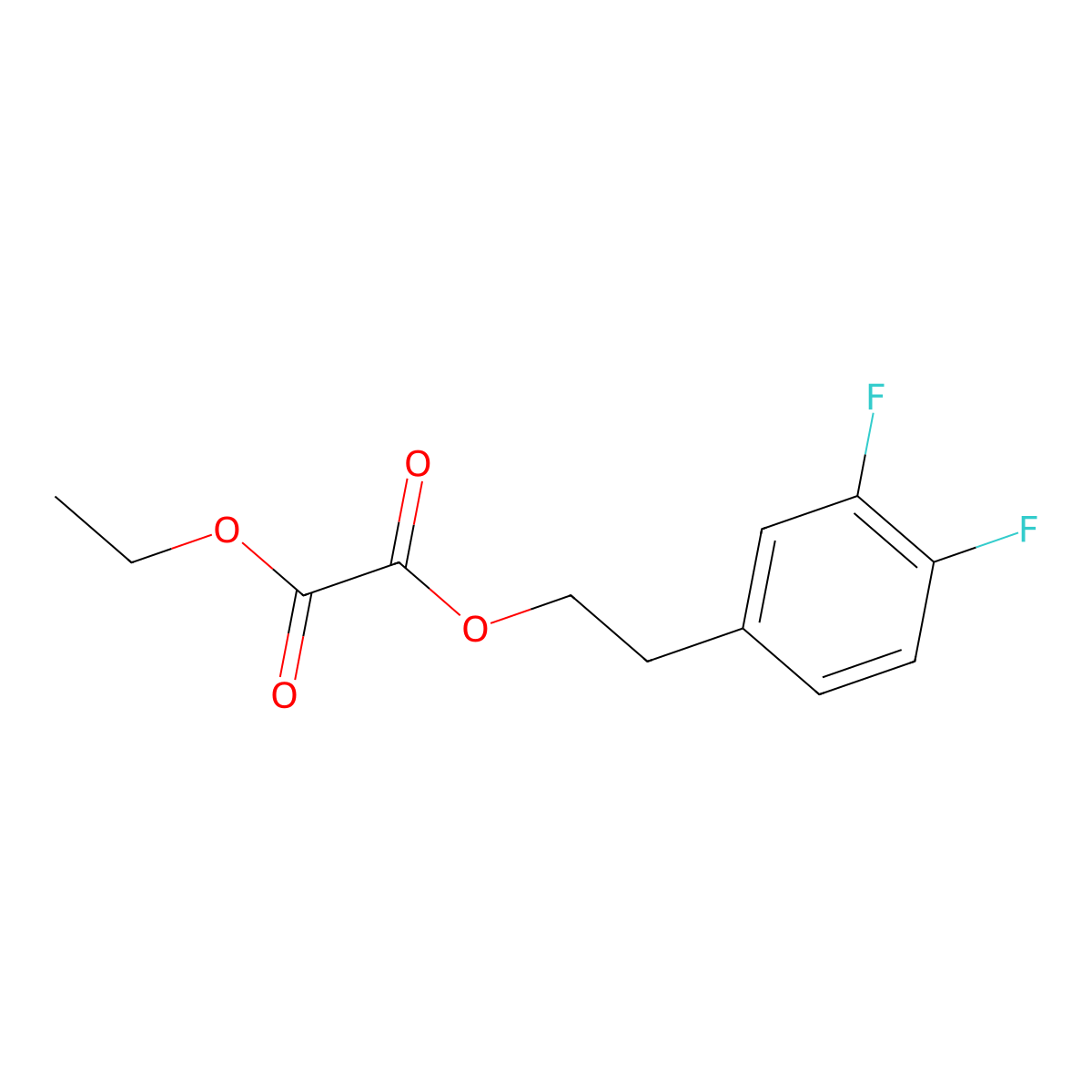 O1-[2-(3,4-Difluorophenyl)ethyl] O2-ethyl oxalate molecular structure, CAS 1443334-89-1