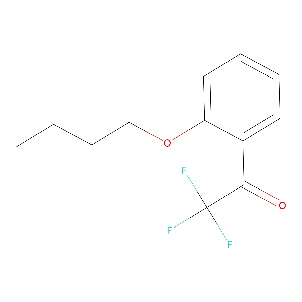 2'-n-Butoxy-2,2,2-trifluoroacetophenone molecular structure, CAS 1443334-92-6
