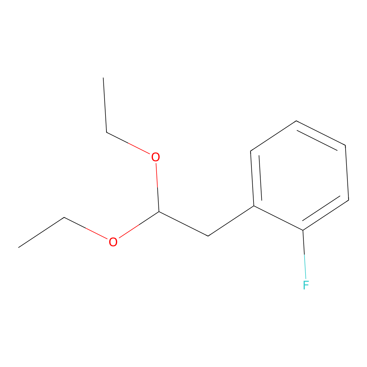 1-(2,2-Diethoxyethyl)-2-fluorobenzene molecular structure, CAS 1443335-05-4
