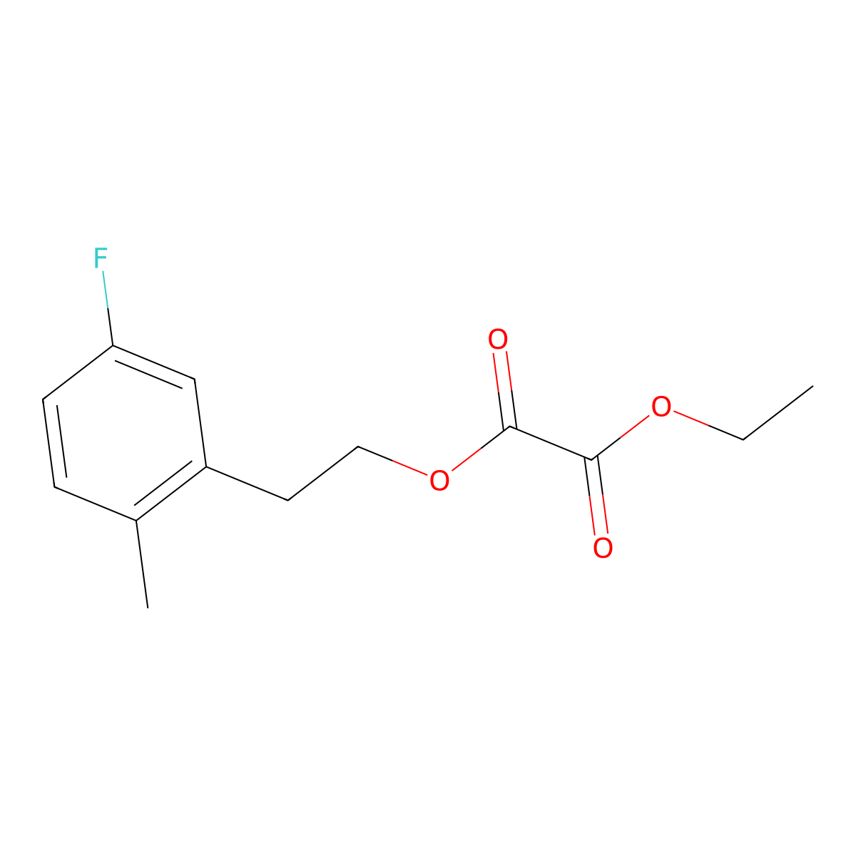 O2-Ethyl O1-[2-(3-fluoro-6-methylphenyl)ethyl] oxalate molecular structure, CAS 1443335-61-2