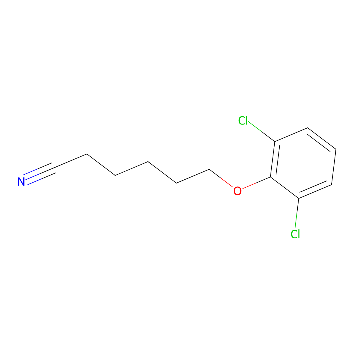 6-(2,6-Dichlorophenoxy)hexanenitrile molecular structure, CAS 1443335-71-4
