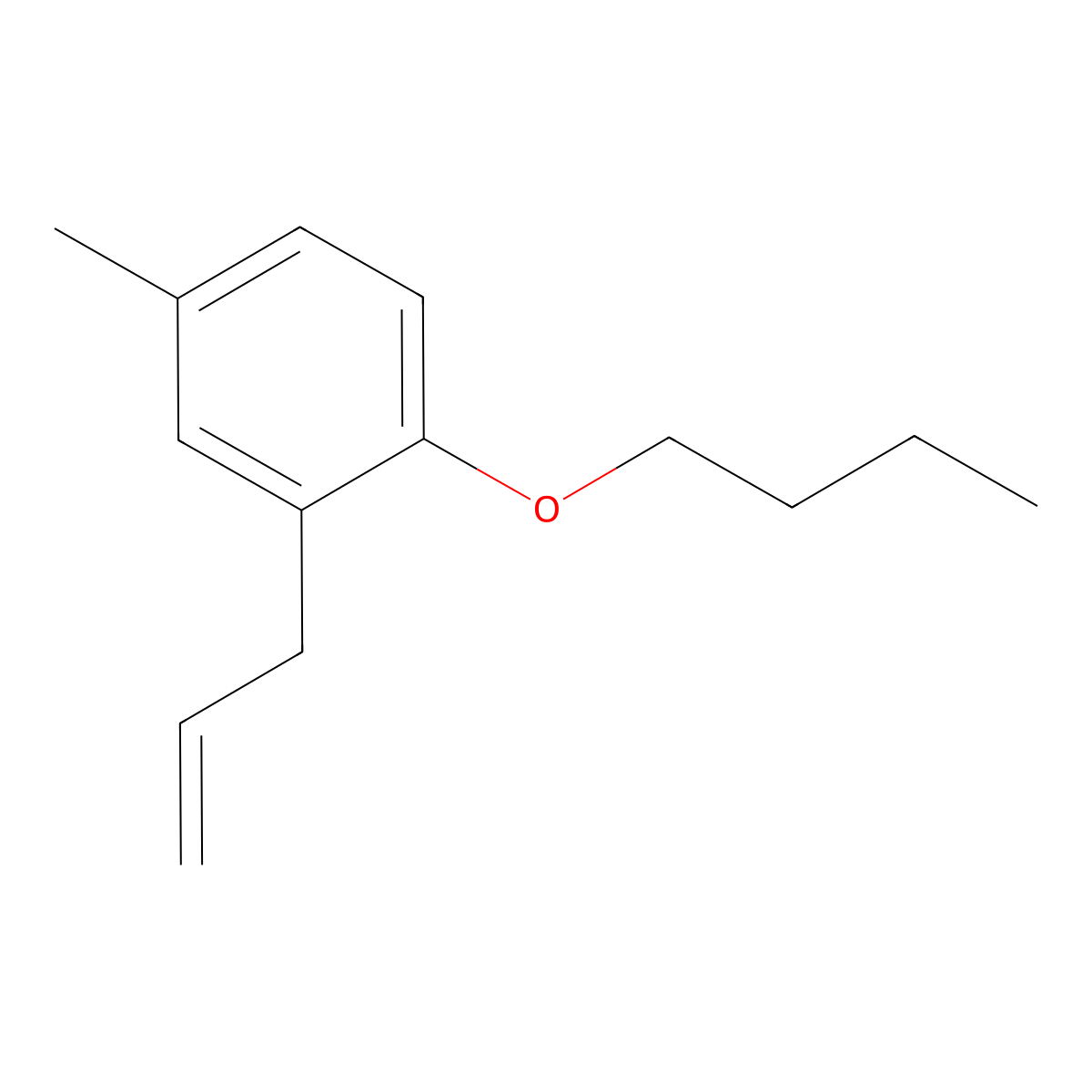 3-(2-n-Butoxy-5-methylphenyl)-1-propene molecular structure, CAS 1443335-74-7