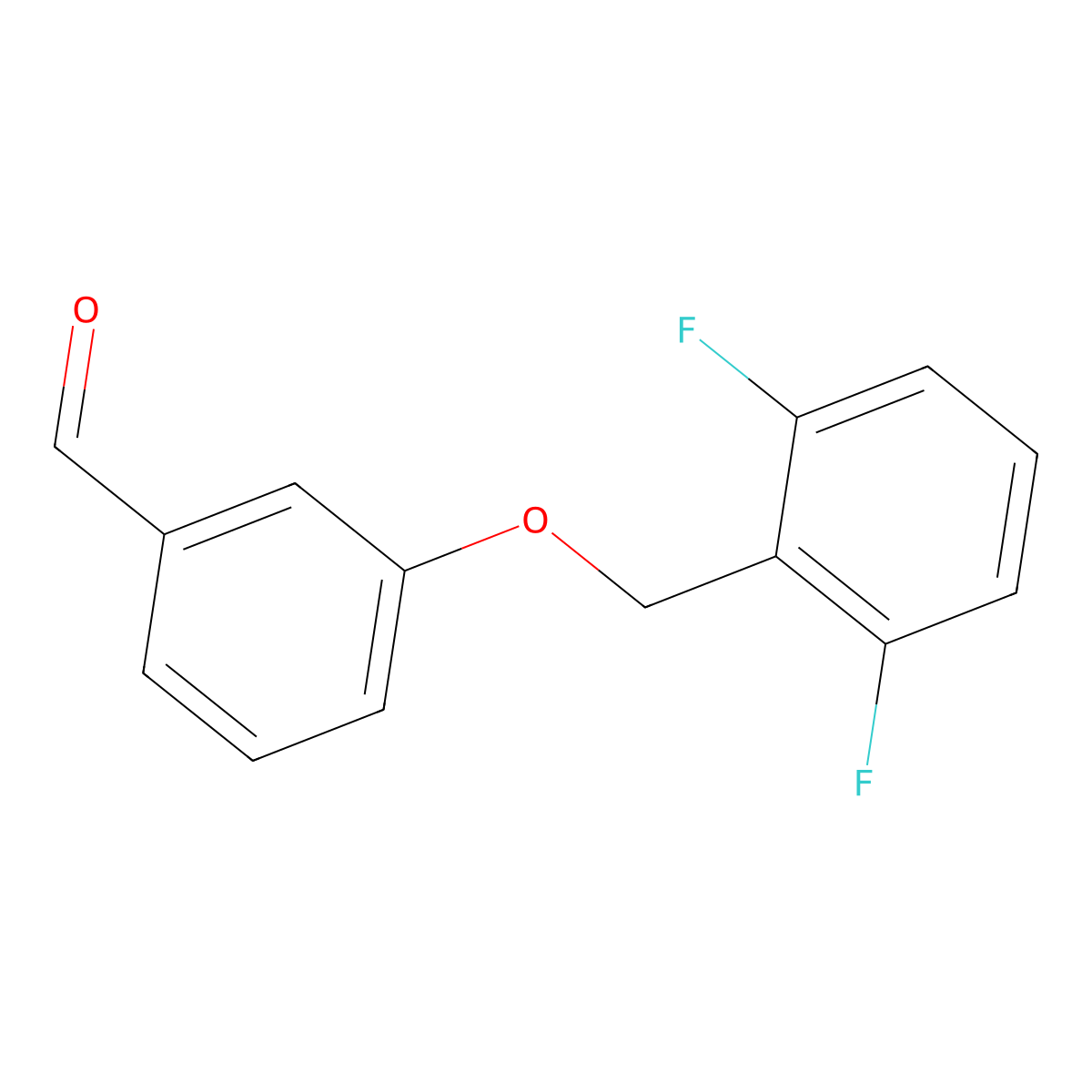 3-((2,6-Difluorobenzyl)oxy)benzaldehyde molecular structure, CAS 1443335-91-8