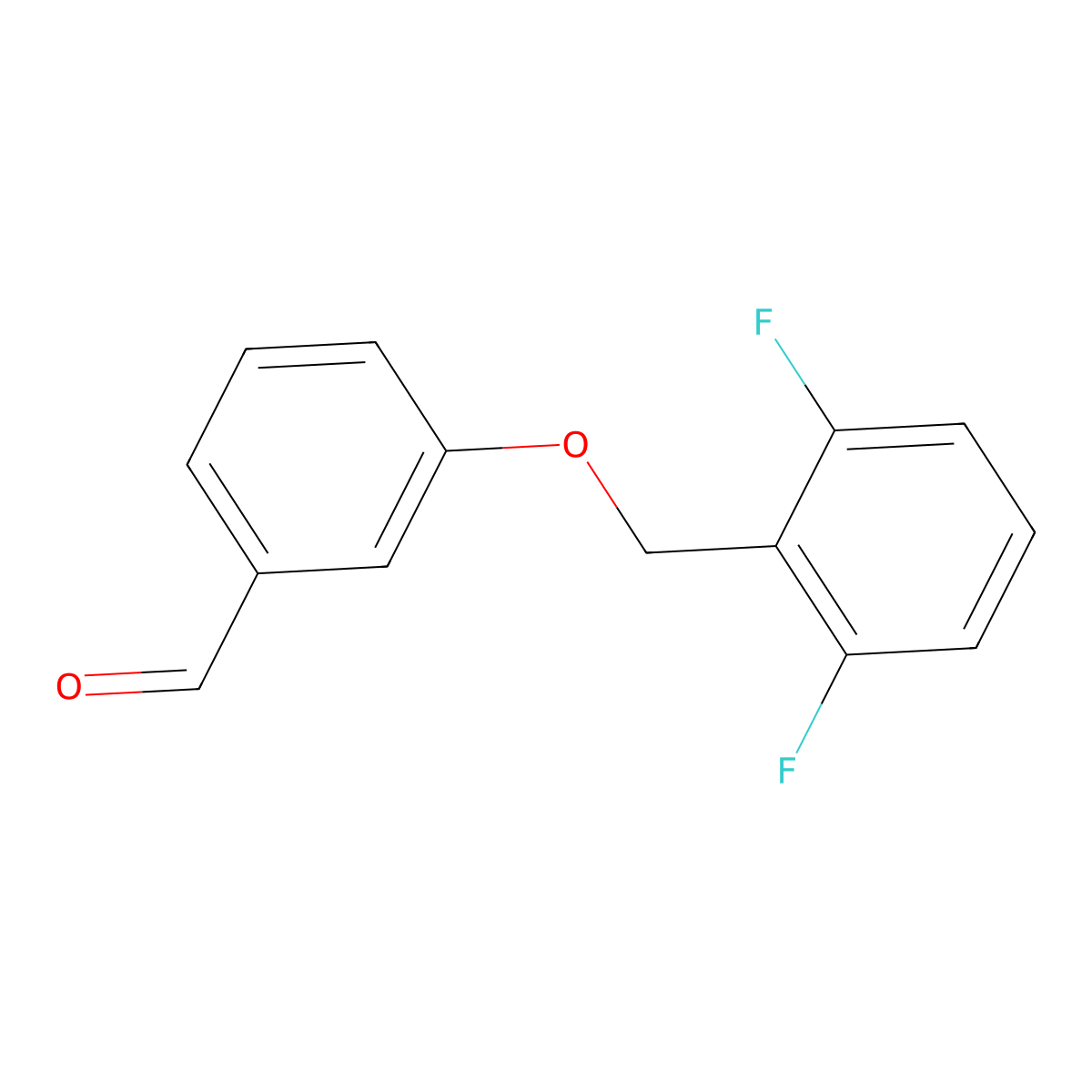 3-((2,6-Difluorobenzyl)oxy)benzaldehyde molecular structure, CAS 1443335-91-8