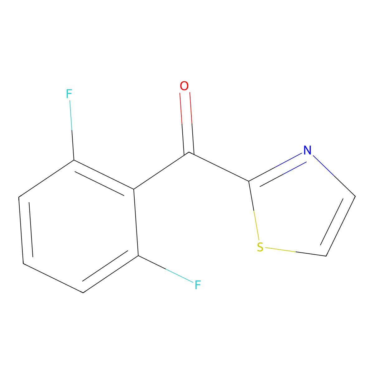 2-(2,6-Difluorobenzoyl)thiazole molecular structure, CAS 1443335-94-1