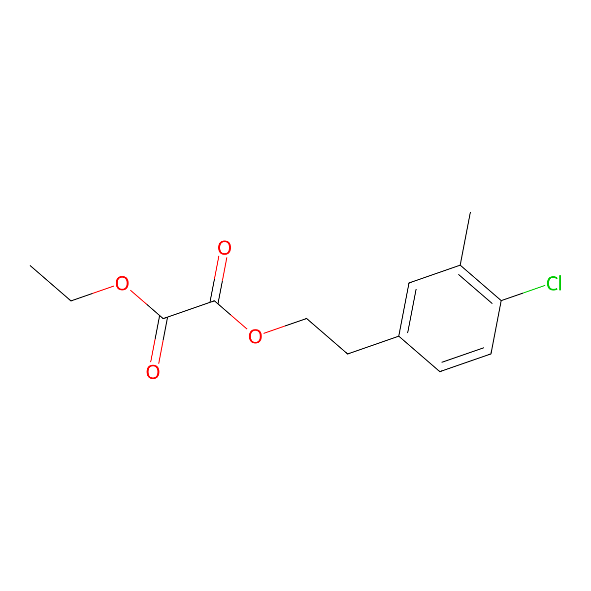 O1-[2-(4-Chloro-3-methylphenyl)ethyl] O2-ethyl oxalate molecular structure, CAS 1443336-09-1