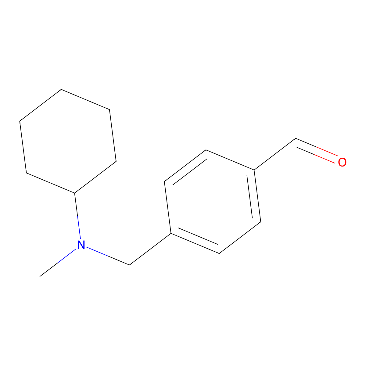 4-((Cyclohexyl(methyl)amino)methyl)benzaldehyde molecular structure, CAS 1443336-10-4