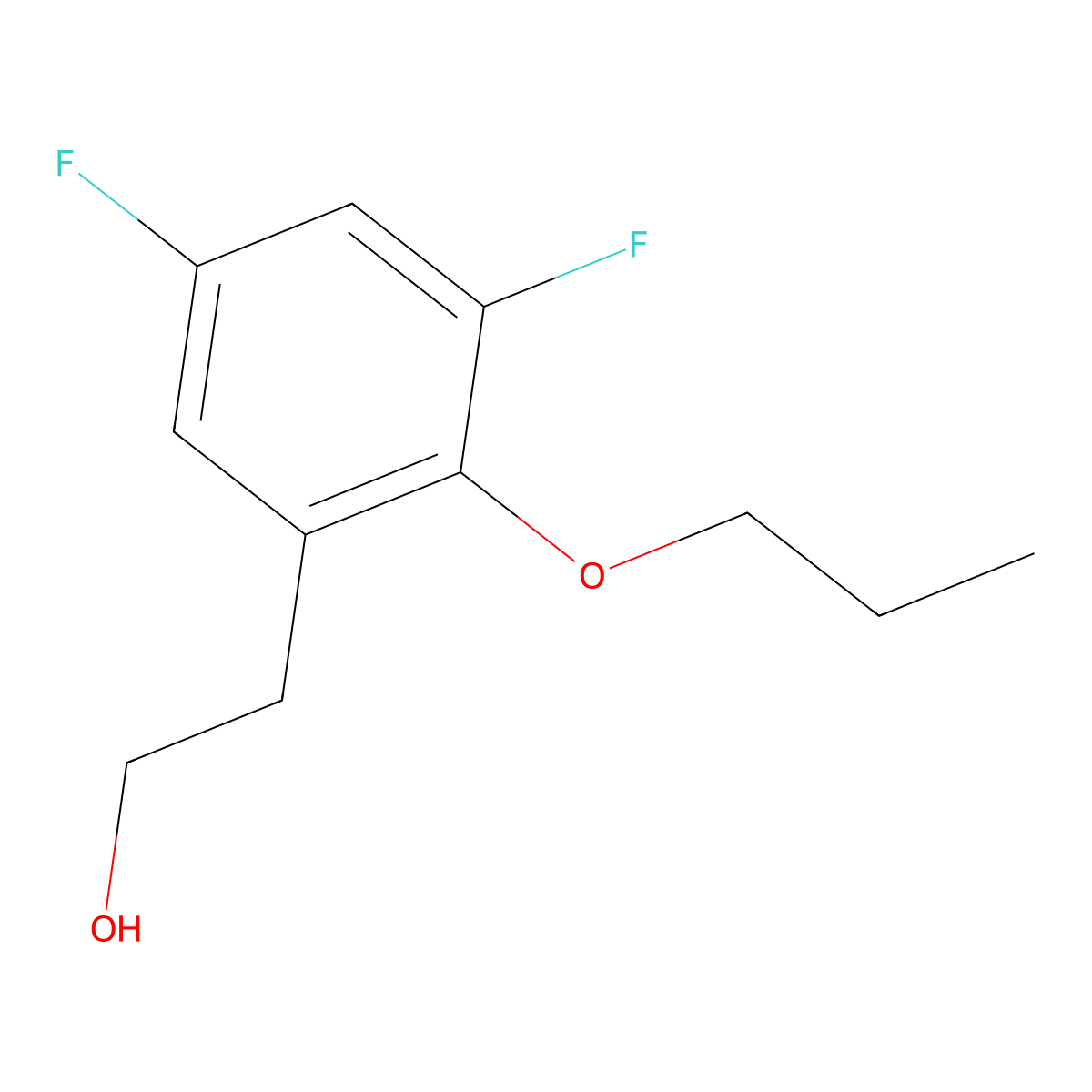 2-(3,5-Difluoro-2-propoxyphenyl)ethanol molecular structure, CAS 1443336-13-7