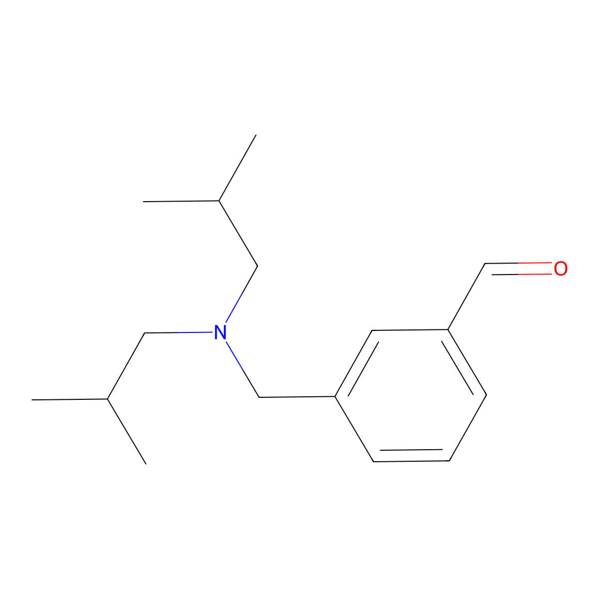 3-((Diisobutylamino)methyl)benzaldehyde molecular structure, CAS 1443336-15-9