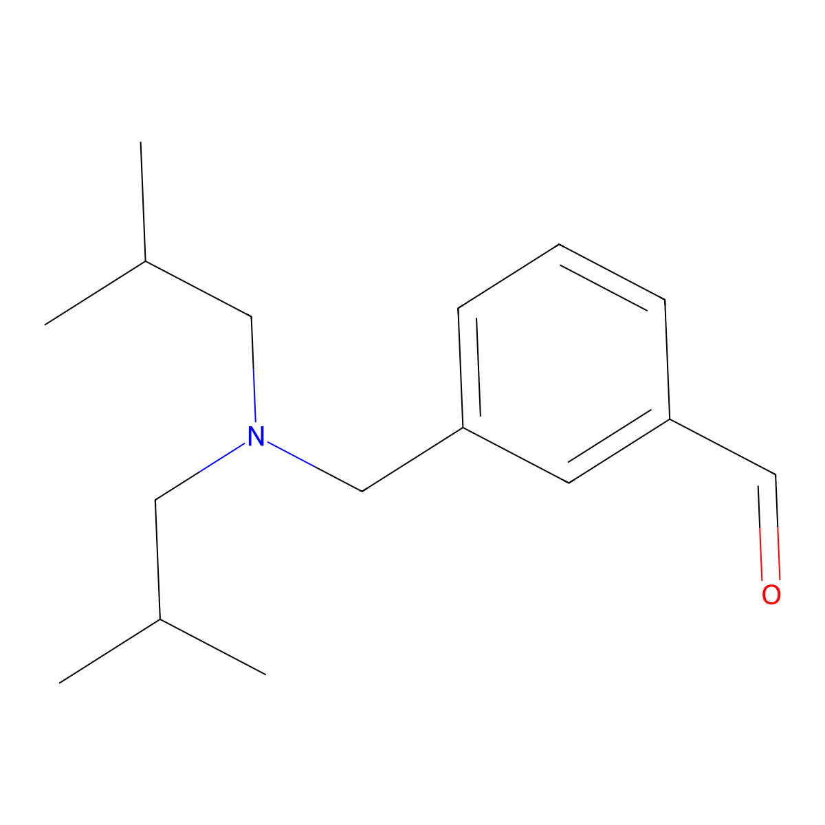 3-((Diisobutylamino)methyl)benzaldehyde molecular structure, CAS 1443336-15-9