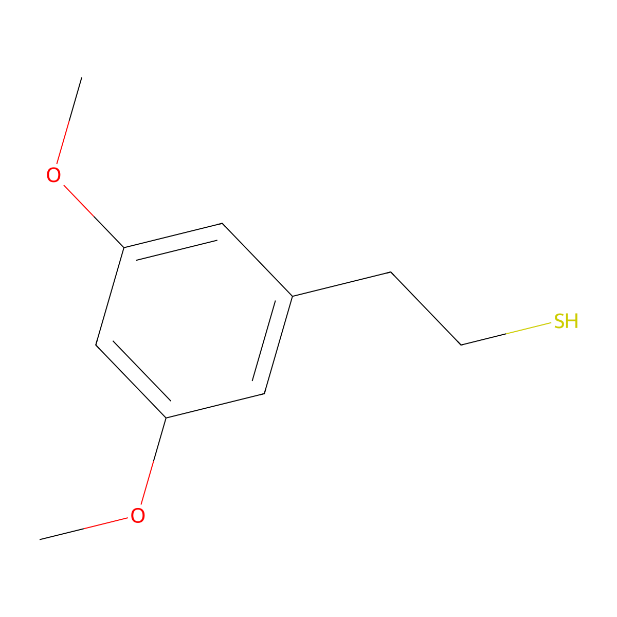 2-(3,5-Dimethoxyphenyl)ethanethiol molecular structure, CAS 1443336-52-4