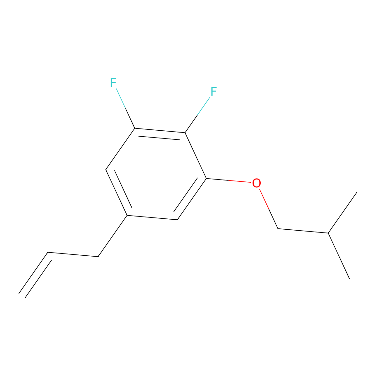 3-(3-iso-Butoxy-4,5-difluorophenyl)-1-propene molecular structure, CAS 1443336-69-3