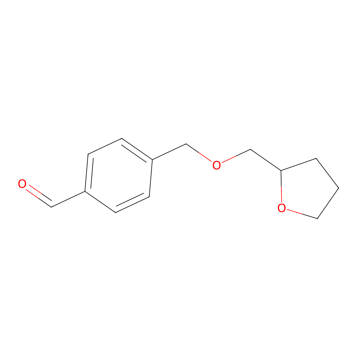 4-[(Tetrahydrofurfuryloxy)methyl]benzaldehyde molecular structure, CAS 1443336-84-2