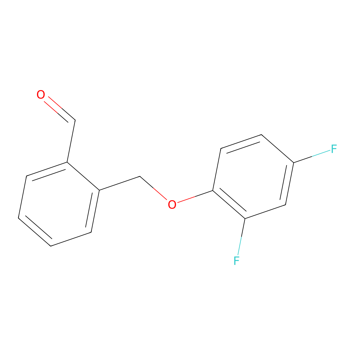 2-((2,4-Difluorophenoxy)methyl)benzaldehyde molecular structure, CAS 1443337-19-6