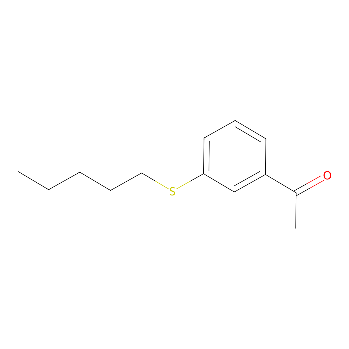 3'-(n-Pentylthio)acetophenone molecular structure, CAS 1443337-25-4