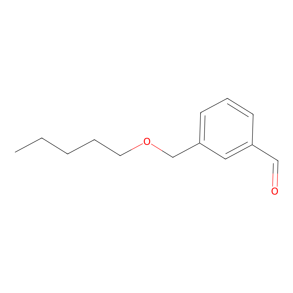 3-[(n-Pentyloxy)methyl]benzaldehyde molecular structure, CAS 1443338-04-2