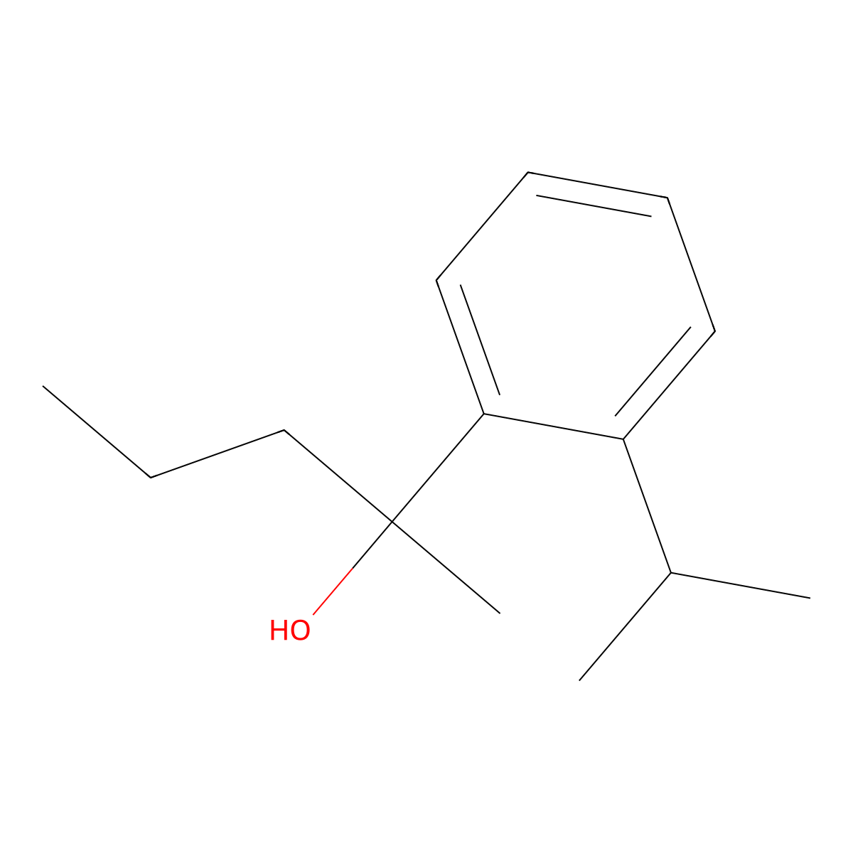 2-(2-iso-Propylphenyl)-2-pentanol molecular structure, CAS 1443338-38-2