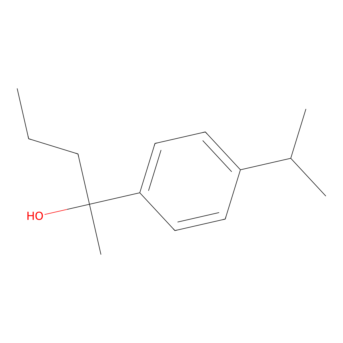 2-(4-Isopropylphenyl)pentan-2-ol molecular structure, CAS 1443338-42-8