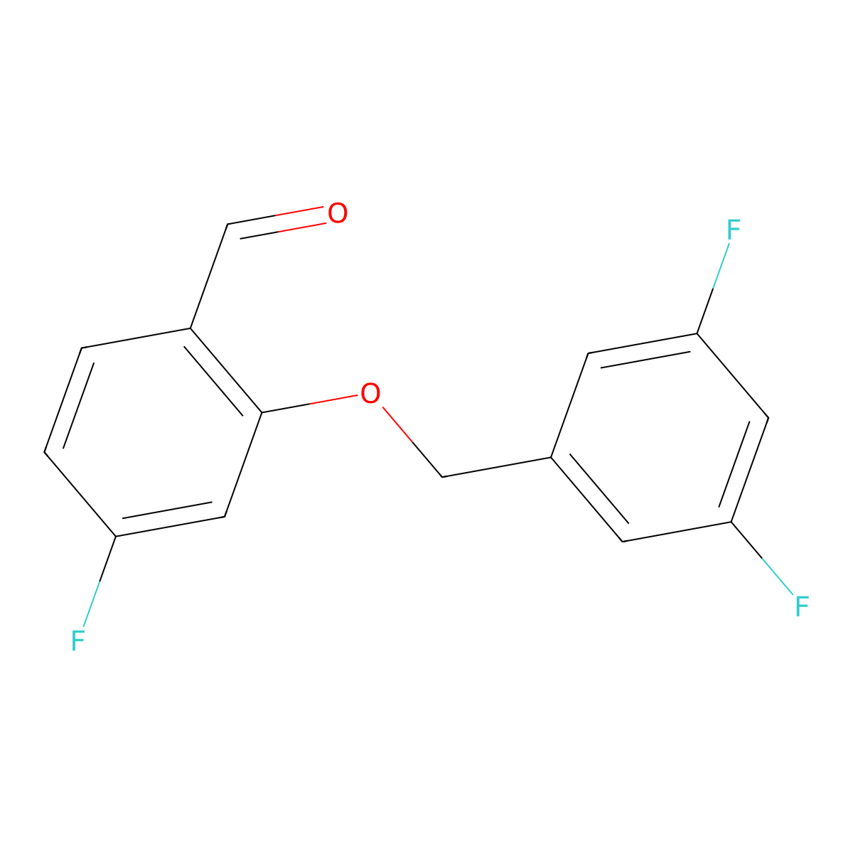 2-((3,5-Difluorobenzyl)oxy)-4-fluorobenzaldehyde molecular structure, CAS 1443338-55-3