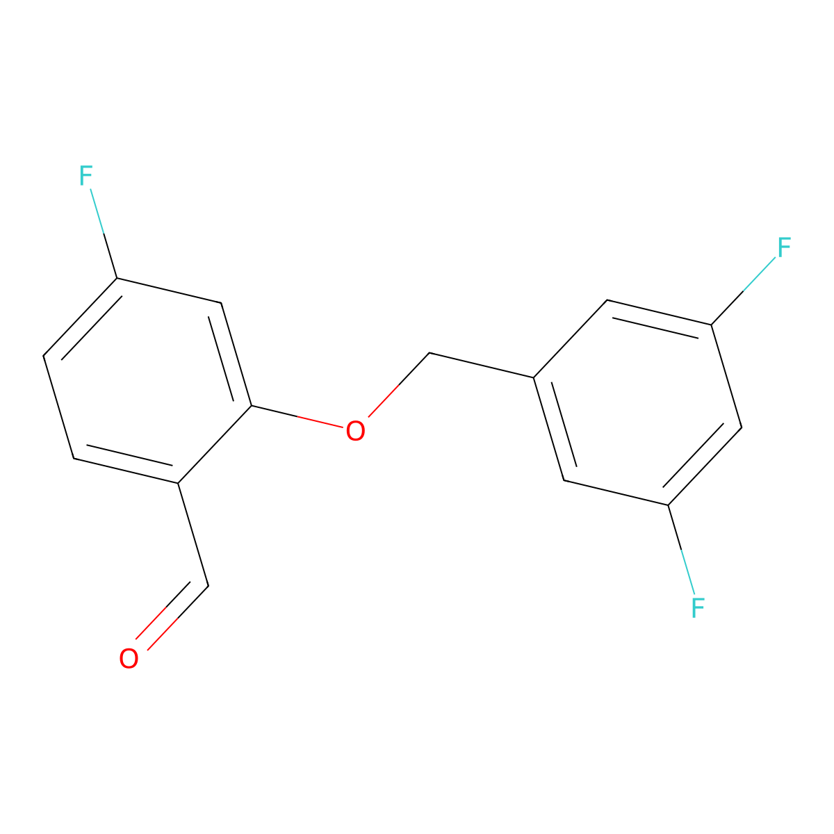 2-((3,5-Difluorobenzyl)oxy)-4-fluorobenzaldehyde molecular structure, CAS 1443338-55-3