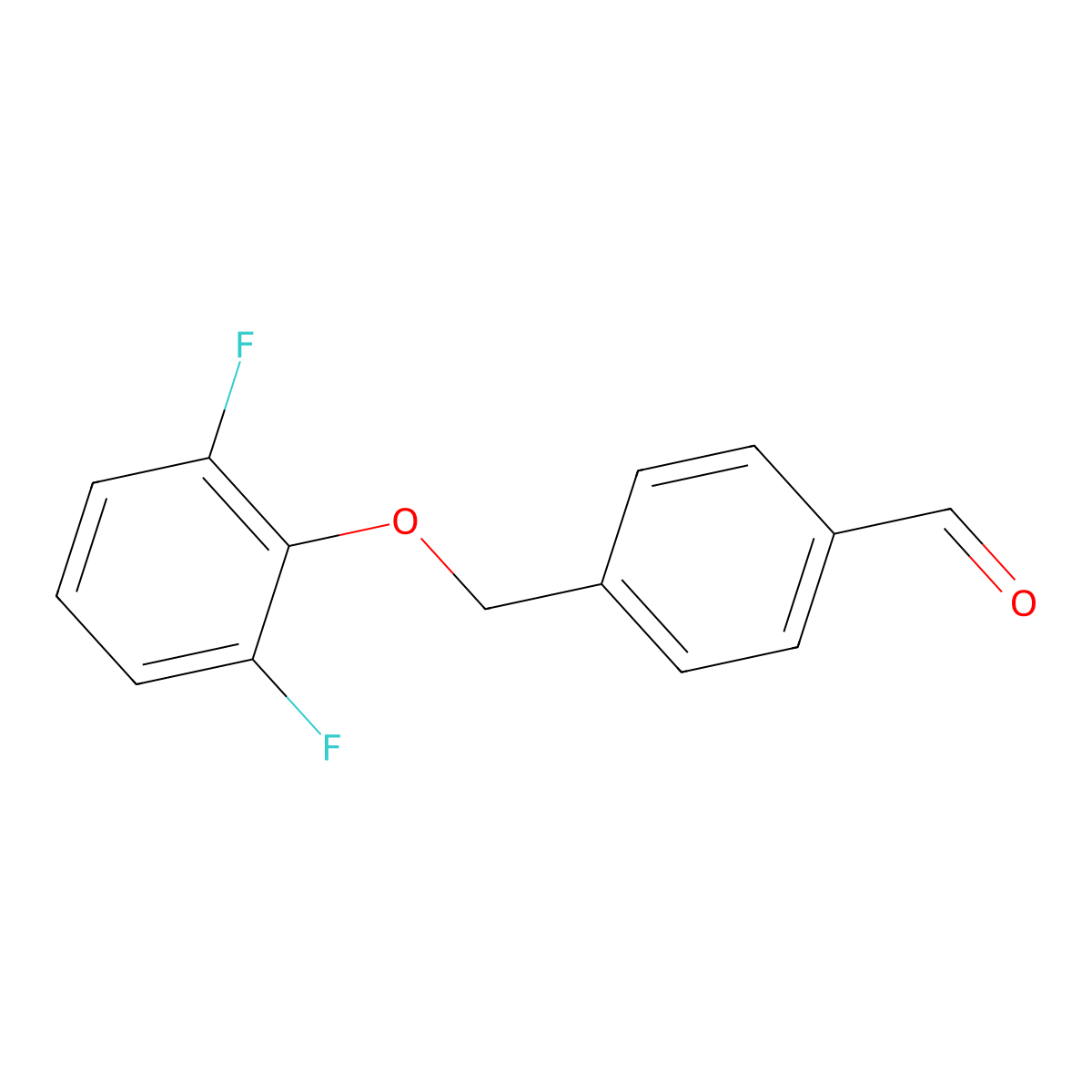 4-((2,6-Difluorophenoxy)methyl)benzaldehyde molecular structure, CAS 1443338-62-2